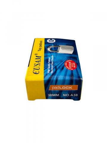 Lacăt metalic Eusam 38 mm, 3 chei semilună, 130 grame, compact și rezistent, AVI-4925 [2]