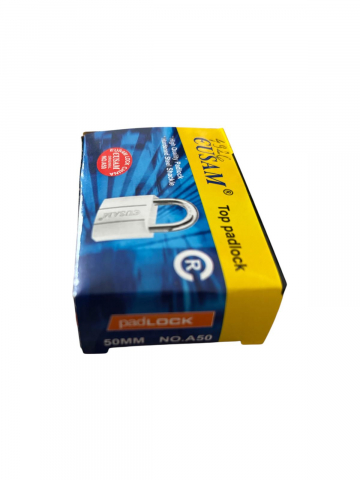 Lacăt metalic Eusam 50 mm, 3 chei semilună, 250 grame, corp compact, AVI-4926 [3]