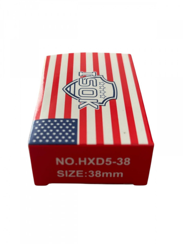 Lacat metalic negru ISOK 38 mm, 150 grame, 4 chei tip amprenta, garnituri antiumezeala, AVI-4937 [1]