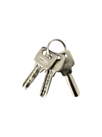 Lacăt metalic Vact 63 mm, 3 chei semilună, 400 grame, corp negru, verigă cromată, AVI-4923 [1]