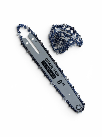 Accesorii fierastraie cu lant - Lamă 8" cu 2 lanțuri incluse pentru drujbă electrică, AVI®, pas 1/4", canelură 1.1 mm, AVI-5394