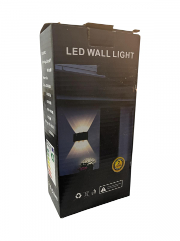 Lampa de fatada cu 6 LED - lumina sus si jos, 6W, lumina 4000K, neagra, IP65, AVI-4828 [2]