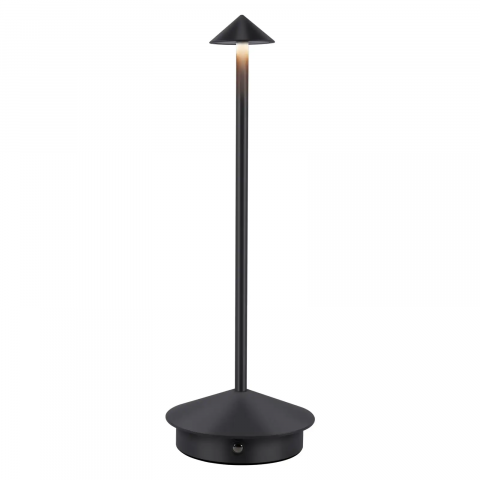 Lampa de masa LED wireless, lampa de masa reglabila cu atingere reincarcabila, lampa portabila pentru interior/exterior pentru restaurant, bar, gradina, balcon, masa de dining, Negru, AVI-4595 [0]