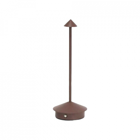 Lampi si veioze - Lampa de masa LED wireless, lampa de masa reglabila cu atingere reincarcabila, lampa portabila pentru interior/exterior pentru restaurant, bar, gradina, balcon, masa de dining, maro, AVI-4597