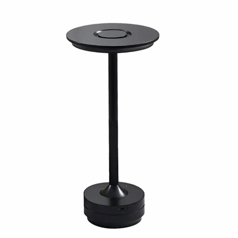 Lampi si veioze - Lampa de masa LED, wireless, reincarcabila, cu trei tipuri de lumina, dimabila, cu acumulator, incarcare USB-c, neagra AVI-4598