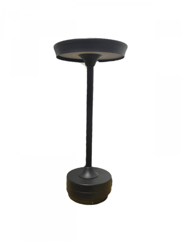 Lampa de masa LED, wireless, reincarcabila, cu trei tipuri de lumina, dimabila, cu acumulator, incarcare USB-c, neagra AVI-4598 [2]