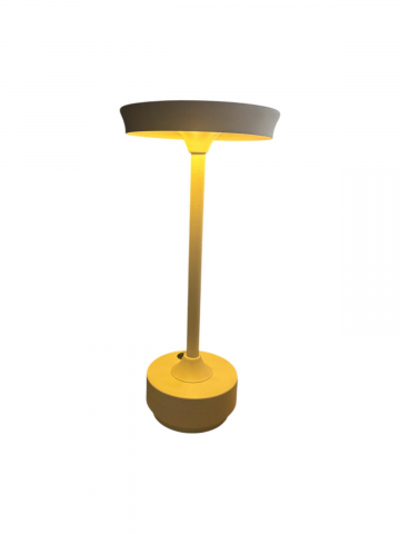 Lampa de masa LED, wireless, reincarcabila, cu trei tipuri de lumina, dimabila, cu acumulator, incarcare USB-c, alba, AVI-4599 [5]