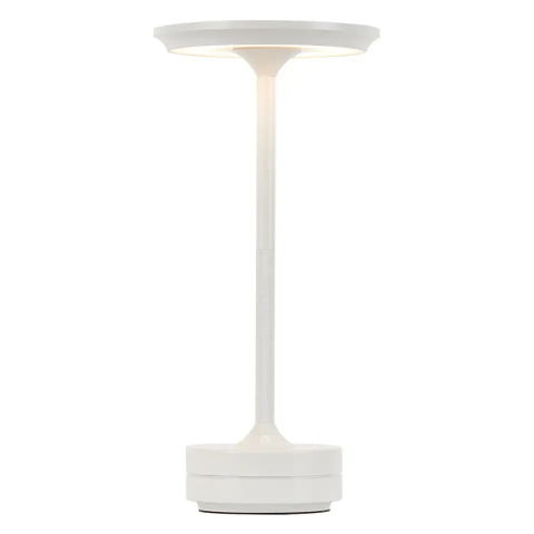 Lampi si veioze - Lampa de masa LED, wireless, reincarcabila, cu trei tipuri de lumina, dimabila, cu acumulator, incarcare USB-c, alba, AVI-4599