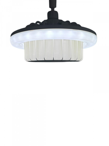 Lampa LED 20W, E27, cu incalzire, radiator 600W, telecomanda control, lumina rece, calda si neutra, Ø24.5cm, alba, AVI-4823 [4]