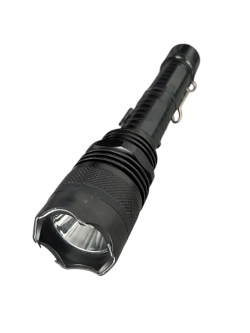 Accesorii autoaparare - Lanterna autoaparare, electrosoc puternic, metalica, 23.5 cm lungime, Ø4.5 cm, 240 grame, model 1108, AVI-3994