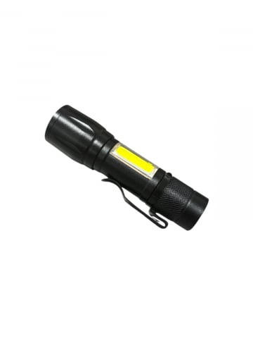 Lanterne - Lanterna COB + XPE LED, reincarcabila, 9.5cm, metalica, reincarcabila, AVI-4668