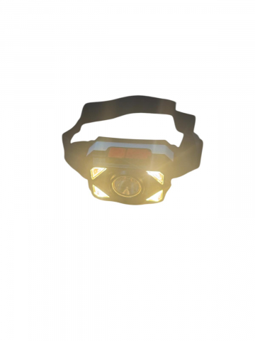 Lanterna de cap 1 + 4 LED si iluminare laterala rosu - albastru, cu acumulator, 003, AVI-4611 [3]