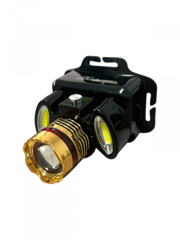 Lanterne - Lanterna de cap 1910A, 1 x LED, 2 x COB, cu zoom, acumulator 700mAh, AVI-2105