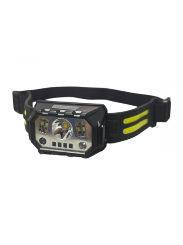 Lanterne - Lanterna de cap 1LED, 4SMD si 4 COB pe panglica, acumulator, senzor miscare pentru comenzi touchless, HY 1822-1, AVI-4615