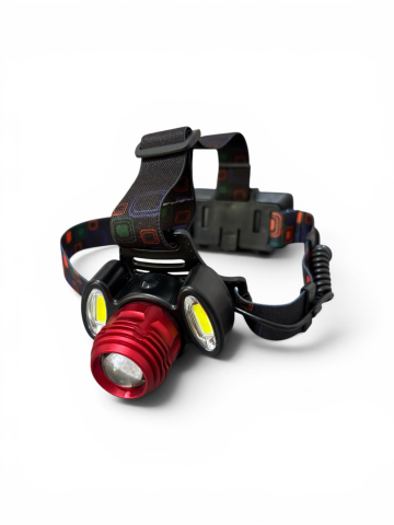 Lanternă de cap LED, AVI®, 3 surse de iluminare, zoom, acumulatori 2 x 18650, USB-C, autonomie îndelungată, AVI-5439 [1]