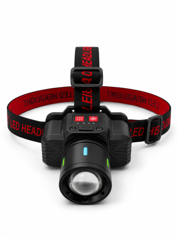 Lanterne - Lanternă de cap LED cu zoom, AVI®, senzor de mișcare, acumulator reîncărcabil, USB-C, focalizare reglabilă, AVI-5425