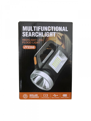 Lanterna LED cu acumulator, COB, iesire USB incarcare telefon si alte dispozitive, incarcare solara sau la retea, JY-2288, AVI-4631 [1]