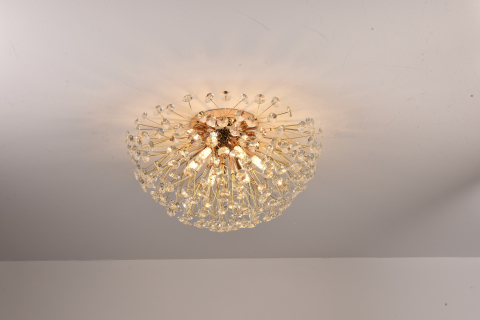 Lustră Crystal Dandelion Gold, AVI®, Ø40 cm, 6 × G9, cristale multifatetate, auriu, AVI-5555 [5]