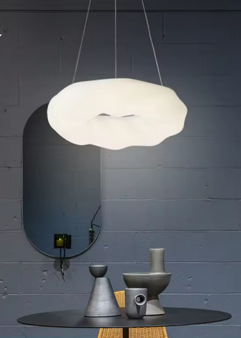 Lustre si pendule - Lustra LED model nor, Ø 42cm, alba, AVI-4407