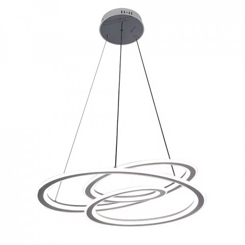 Lustre si pendule - Lustra LED spirala one piece suspendata, design modern, Ø45cm, alb, AVI-4368