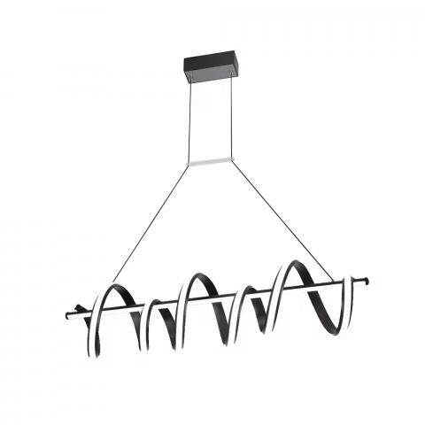 Lustra LED suspendata, spirala orizontala, alb, 91cm, AVI-4384 [1]