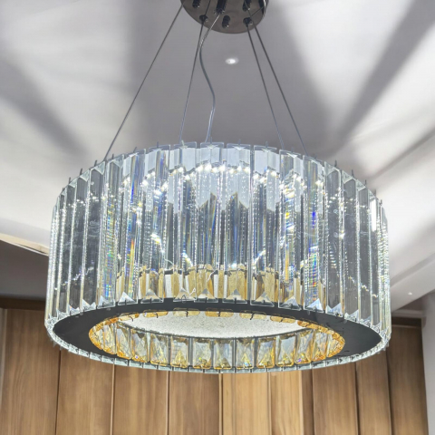 Lustra LED tip candelabru Ø40cm, H corp 15cm, latime corp 5.5cm, suspendat, lumina rece, calda si neutra, AVI-4695 [4]