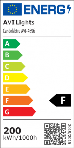 Lustra LED tip candelabru Ø80cm, H corp 15cm, latime corp 17cm, suspendat, lumina rece, calda si neutra, AVI-4696 [4]
