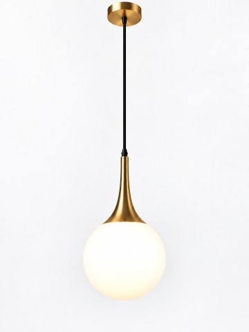 Lustra tip pendul, AVI®, glob Ø20 cm, soclu E27, auriu, reglabila pe inaltime, cablu 75 cm, AVI-5604 [3]