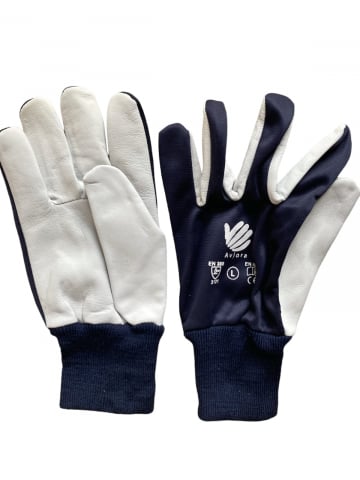 Echipamente protectie - Manusi de lucru din piele de capra, marimea L, AVI-77059GGBP