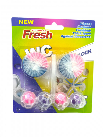 Odorizant toaleta - Odorizant toaleta cu doua capsule pentru bazin, Fresh, anticalcar, AVI-4067