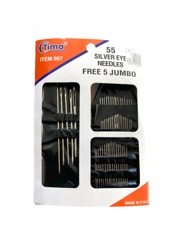 Decoratiuni casa & sarbatori - Set 55 ace pentru cusut de diferite marimi, AVI-691