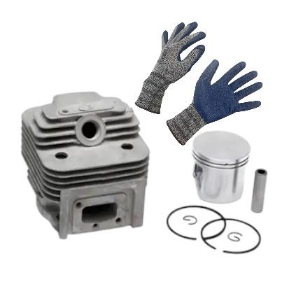 Consumabile masini gradinarit - Pachet set motor pentru motocoasa 44mm si manusi de lucru 4757, AVI-1896