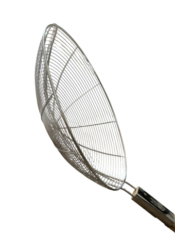 Paletă strecurătoare AVI® din inox, cu mâner din lemn, pentru gătit la ceaun, diametru 20 cm, AVI-5374 [3]