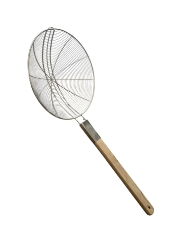 Casa - Paletă strecurătoare AVI® din inox, cu mâner din lemn, pentru gătit la ceaun, diametru 20 cm, AVI-5374