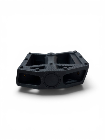 Pedale pentru bicicletă, AVI®, 95 x 90 mm, filet standard 9/16" (14 mm), plastic, plăcuțe reflectorizante față-spate, negru, AVI-5443 [3]
