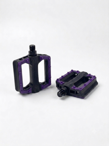 Pedale bicicleta - Pedale pentru bicicletă din plastic, 10 x 9.5 cm, AVI®, mov, AVI-5440