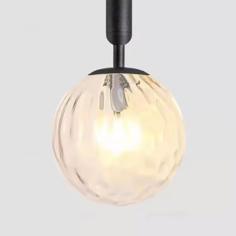Pendul E27, Ø glob 20cm, negru, AVI-4399 [2]