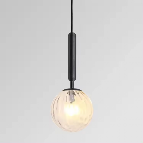 Pendul E27, Ø glob 20cm, negru, AVI-4399 [1]