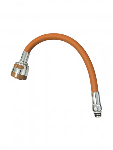 Accesorii baterii sanitare - Pipa flexibila bucatarie, perlator cu doua functii, lungime 48cm, maro AVI-3342C