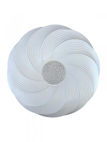 Plafoniera LED 2 x 36W, model circular spirala in relief, Ø 39cm, AVI-4428 [0]