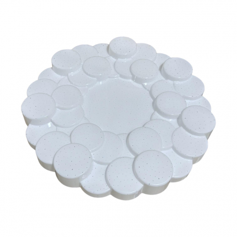 Plafoniera LED 2 x 36W, model cu cercuri in relief, Ø 39cm, AVI-4430 [1]