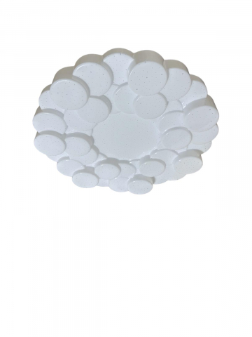 Plafoniera LED 2 x 36W, model cu cercuri in relief, Ø 39cm, AVI-4430 [0]