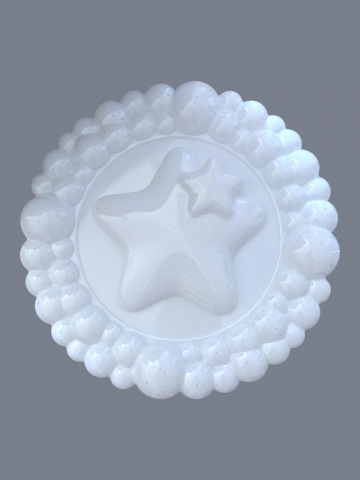 Plafoniera LED 2 x 36W, model stele in relief, Ø 39cm, AVI-4427 [1]