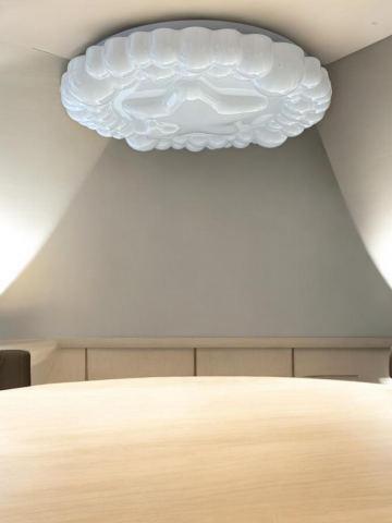 Plafoniera LED 2 x 36W, model stele in relief, Ø 39cm, AVI-4427 [2]