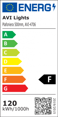 Plafoniera LED patrata, model mountain, 48 x 48cm, lumina rece, calda si neutra, AVI-4706 [4]