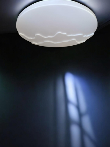 Aplice si plafoniere - Plafoniera LED rotunda, model mountain, Ø48cm, lumina rece, calda si neutra, AVI-4705