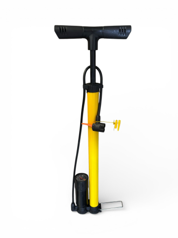 Accesorii si piese de schimb biciclete - Pompă aer manuală roți auto și bicicletă, AVI®, cu 3 adaptoare (mingi și gonflabile), AVI-5360