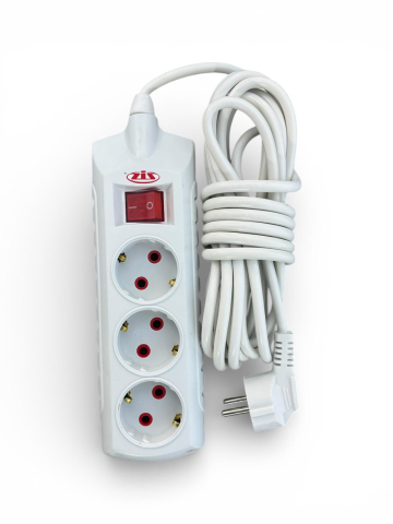 Prelungitoare - Prelungitor AVI® alb cu 3 prize, 3 m, 10 A, AVI-5324