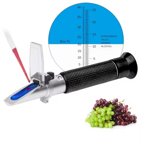 Refractometru AVI® 2 in 1 Brix Tester de alcool, 0 ~ 40% Brix & 0 ~ 25% alcool, AVI-4657 [2]
