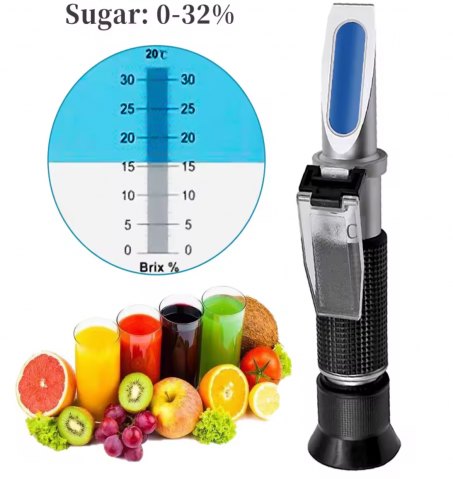 Produse vinificatie - Refractometru zahar cu ATC, 0-32% Brix, AVI-3960
